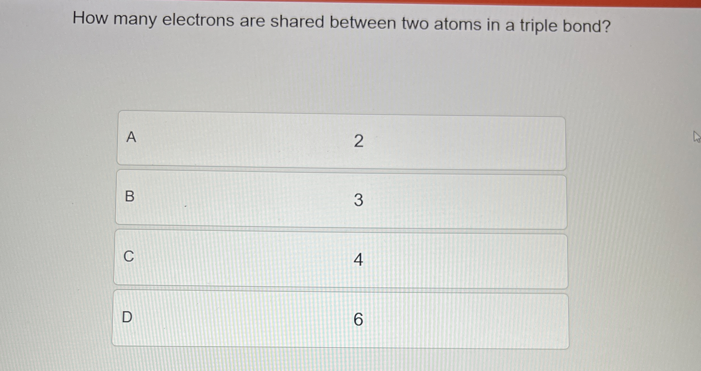 Solved How many electrons are shared between two atoms in a | Chegg.com