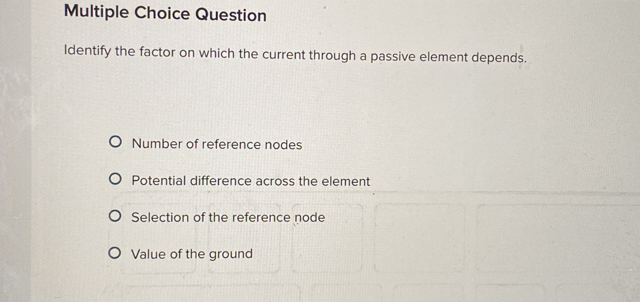 Multiple Choice QuestionIdentify the factor on which | Chegg.com
