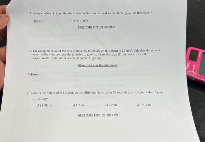 galileo free fall experiment lab report