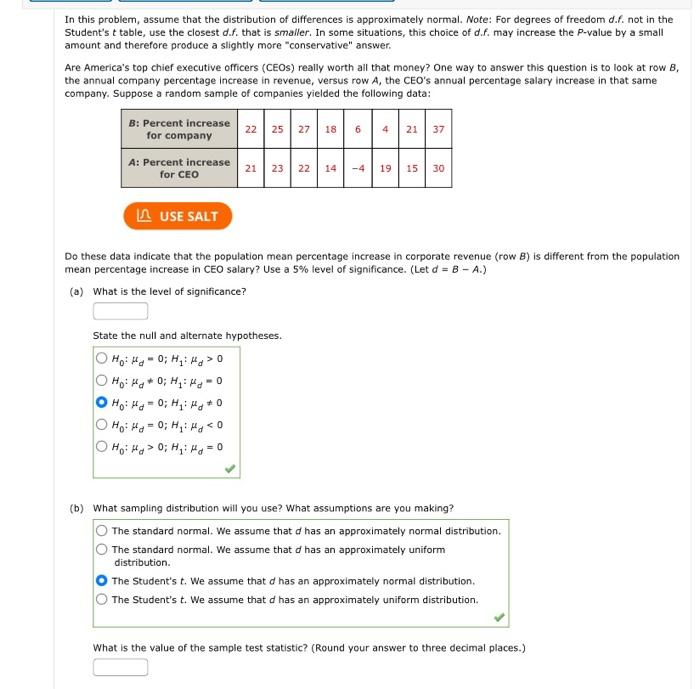 Solved In This Problem, Assume That The Distribution Of | Chegg.com