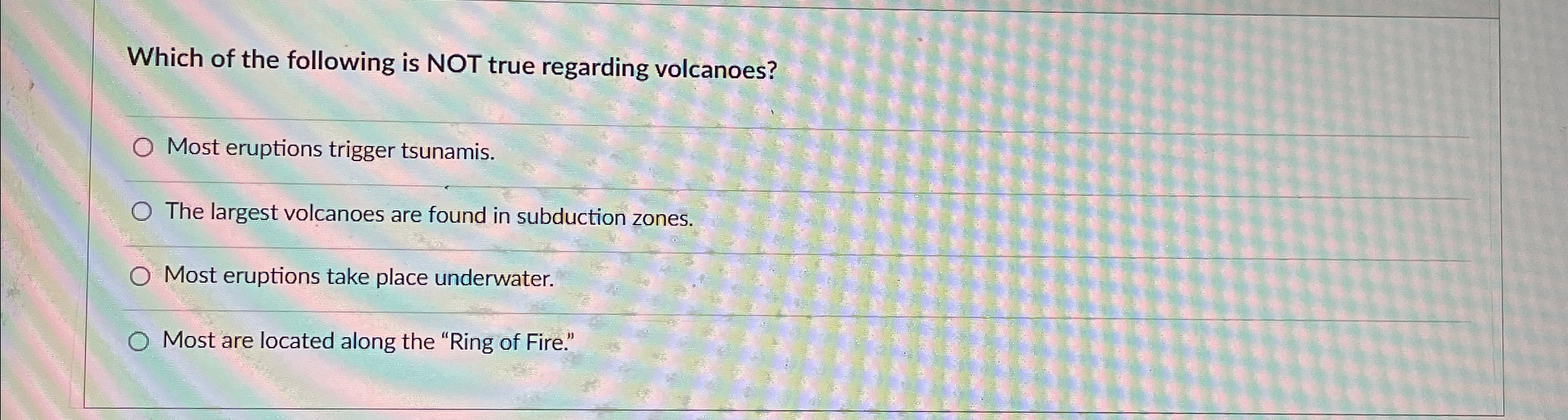 Solved Which of the following is NOT true regarding | Chegg.com