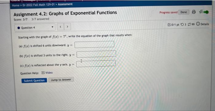Solved It all the graphs above have equations with form | Chegg.com