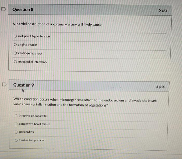 Solved Question 5 5 pts Factors that may precipitate an | Chegg.com