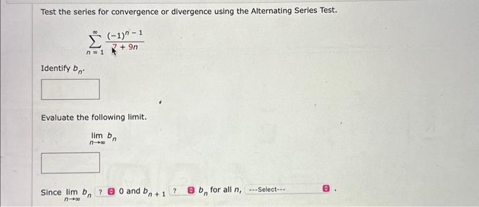 Solved Test the series for convergence or divergence using | Chegg.com