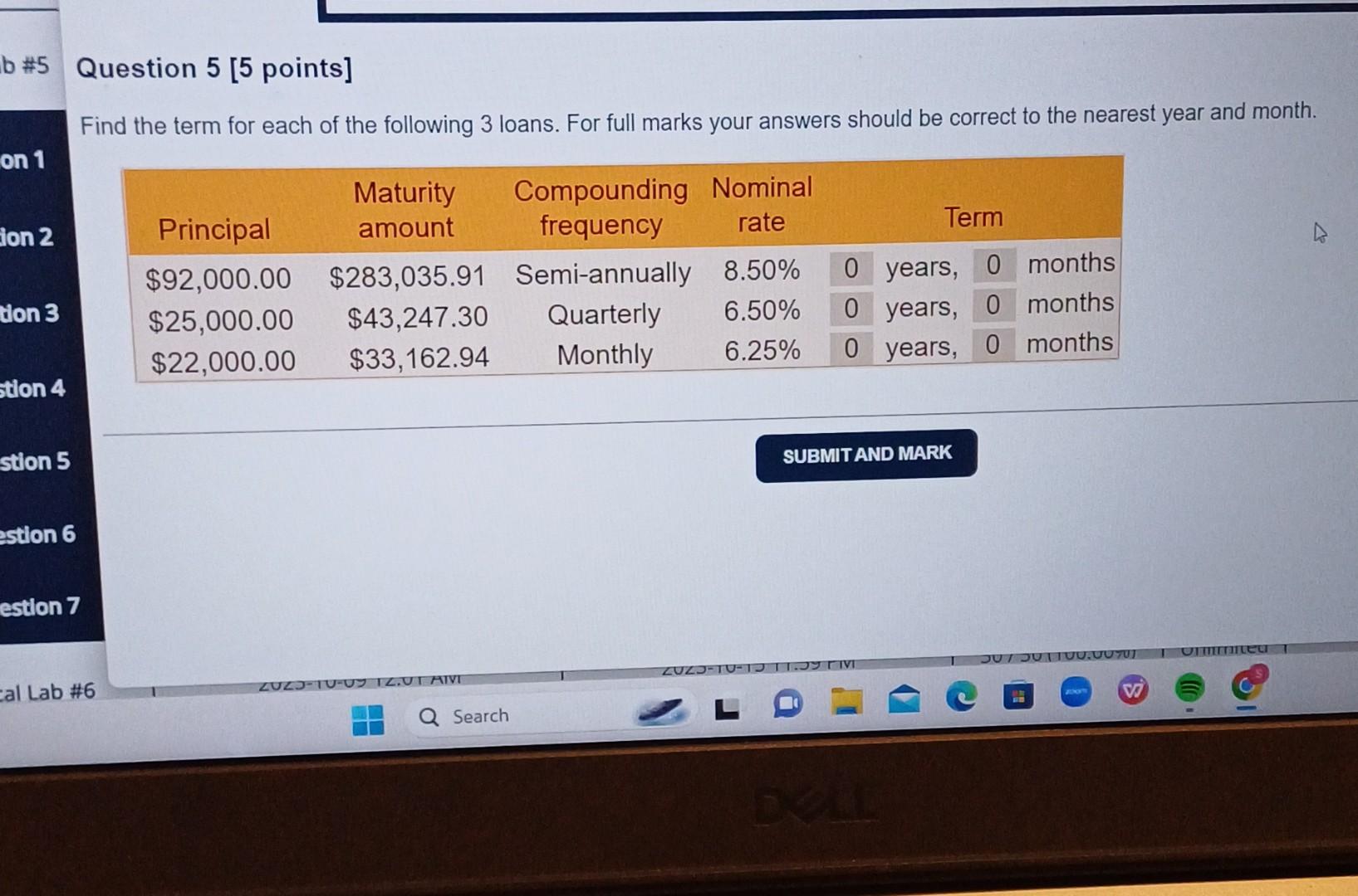 Solved 5 Question 5 [5 points] Find the term for each of the | Chegg.com
