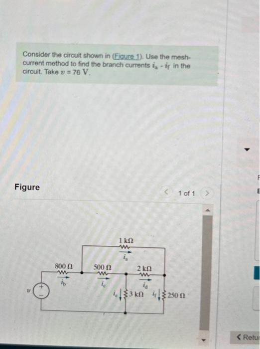 Solved Consider the circult shown in (Figure 1). Use the | Chegg.com