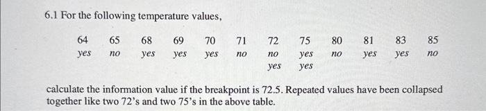 Solved 6.1 For the following temperature values, calculate | Chegg.com