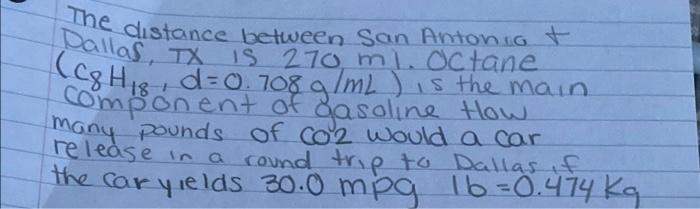Solved 18 The distance between San Antonio t Dallas TX IS Chegg