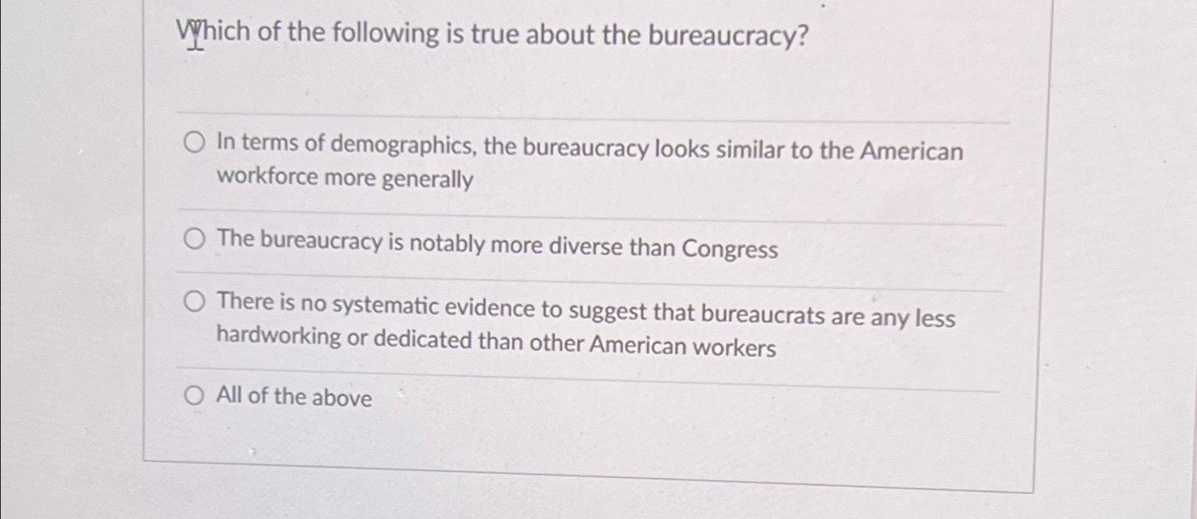 Solved Which of the following is true about the | Chegg.com