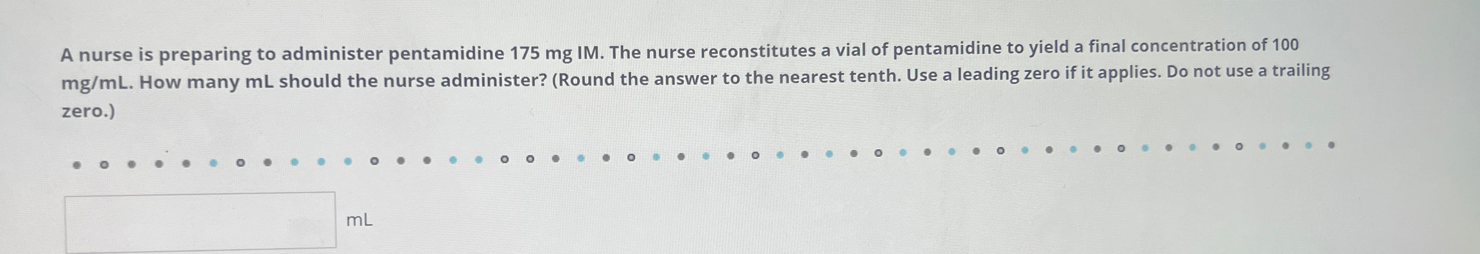 Solved A nurse is preparing to administer pentamidine | Chegg.com