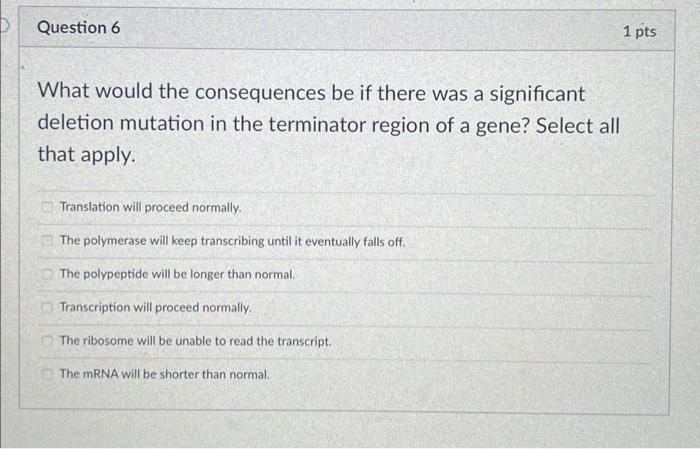 Solved What would the consequences be if there was a | Chegg.com