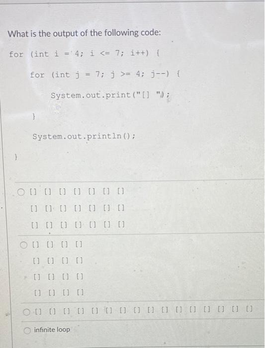 Solved Given the following for loop: for (int i = -10; i | Chegg.com