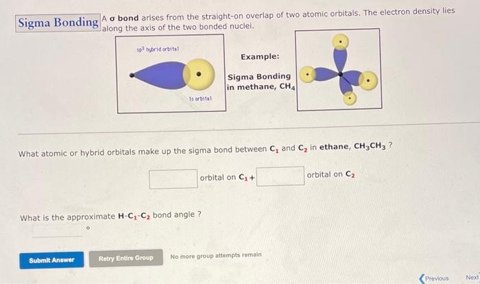 Solved A σ bond arises from the straight-on overlap of two | Chegg.com