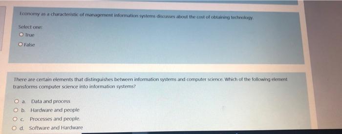 Solved it is in management information system please | Chegg.com