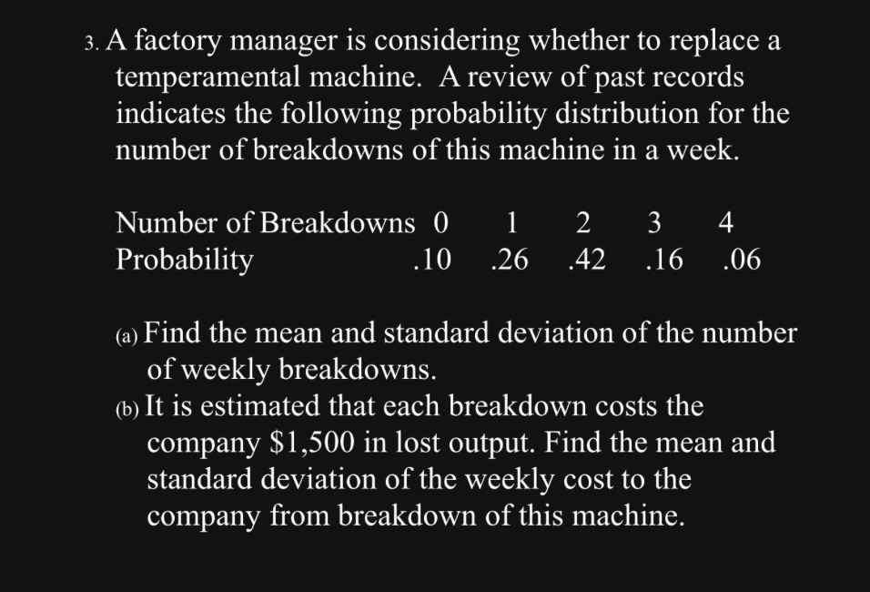 Solved A factory manager is considering whether to replace a | Chegg.com