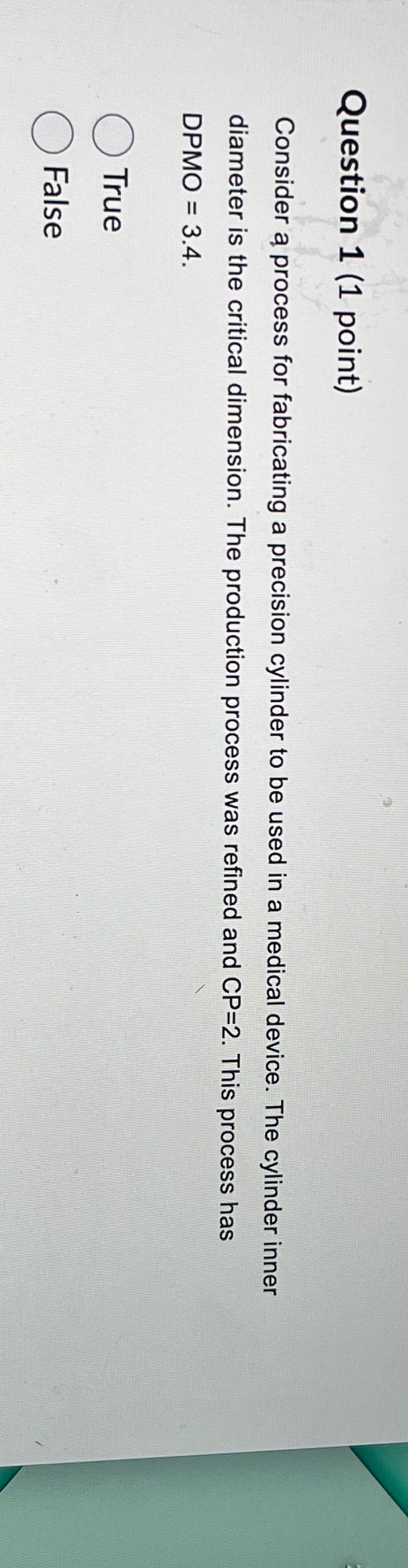 Solved Question 1 (1 ﻿point)Consider a process for | Chegg.com