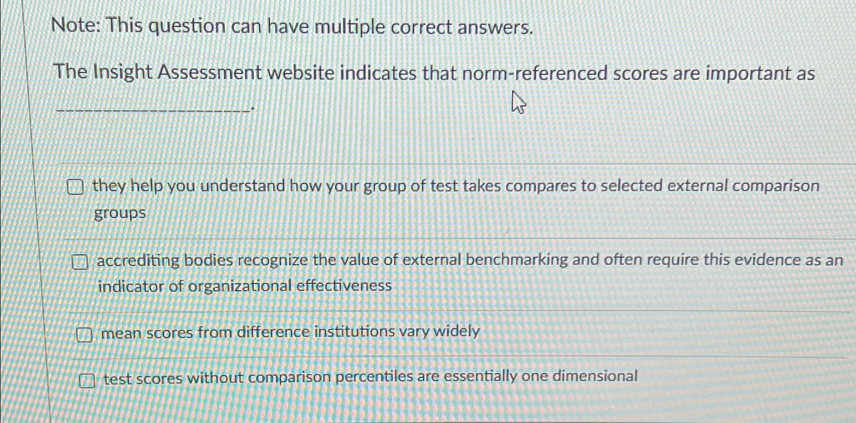 Solved Note: This question can have multiple correct | Chegg.com