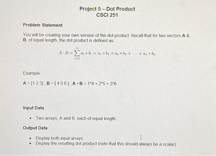 Solved Problem Statement You will be creating your own | Chegg.com