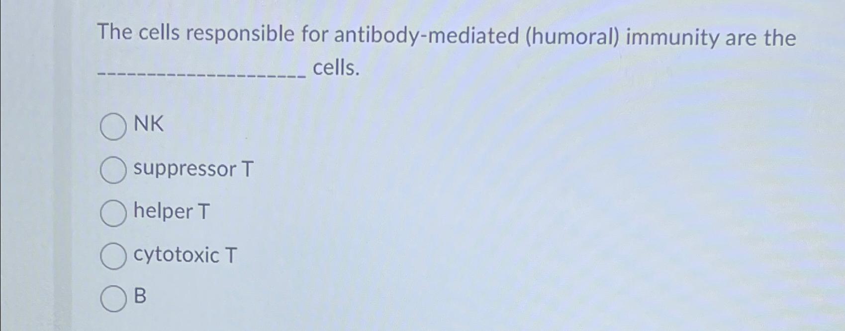 role of helper t cells in humoral immunity