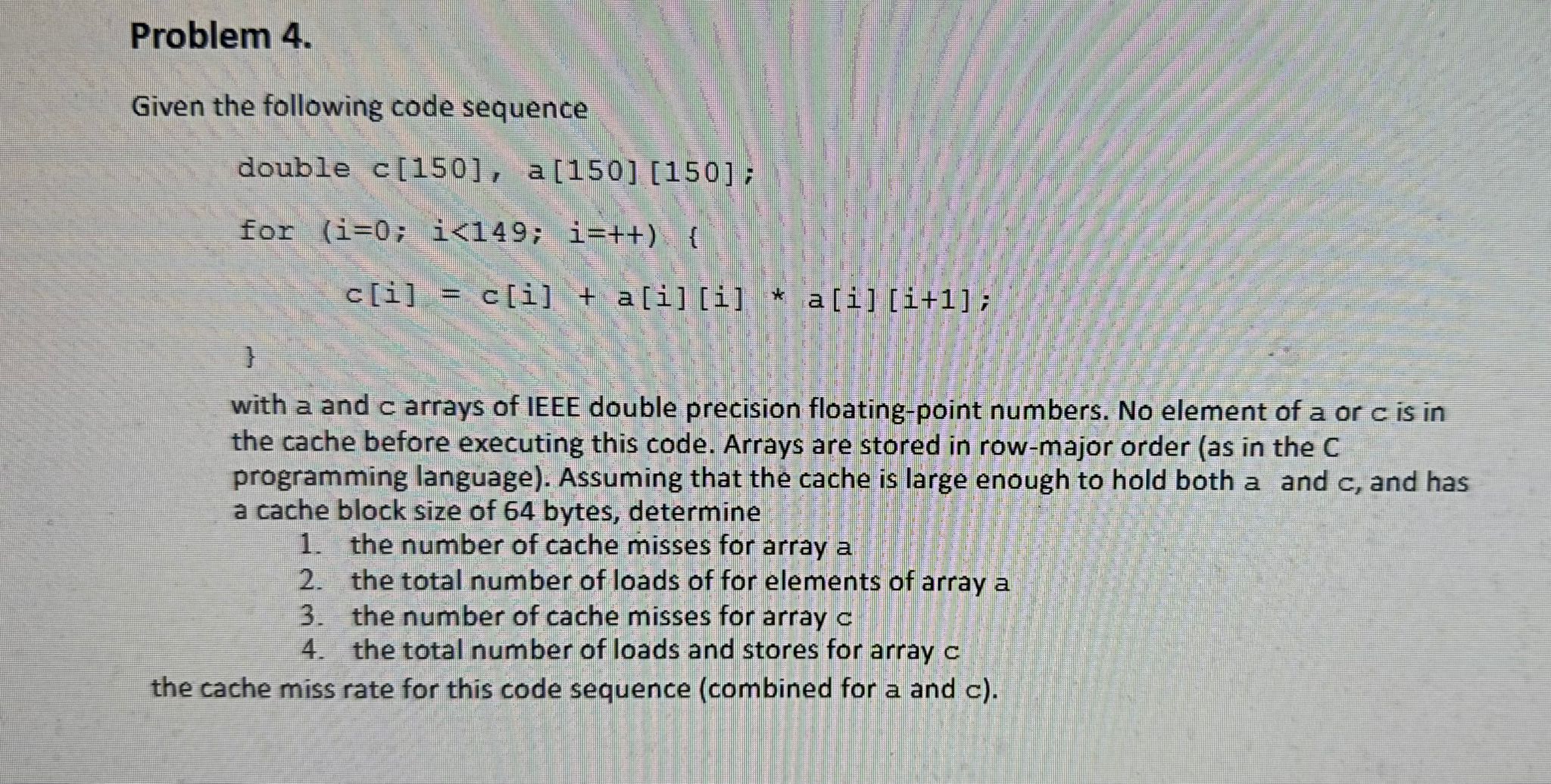 Solved by an EXPERT Problem 4.Given the following code sequence ...