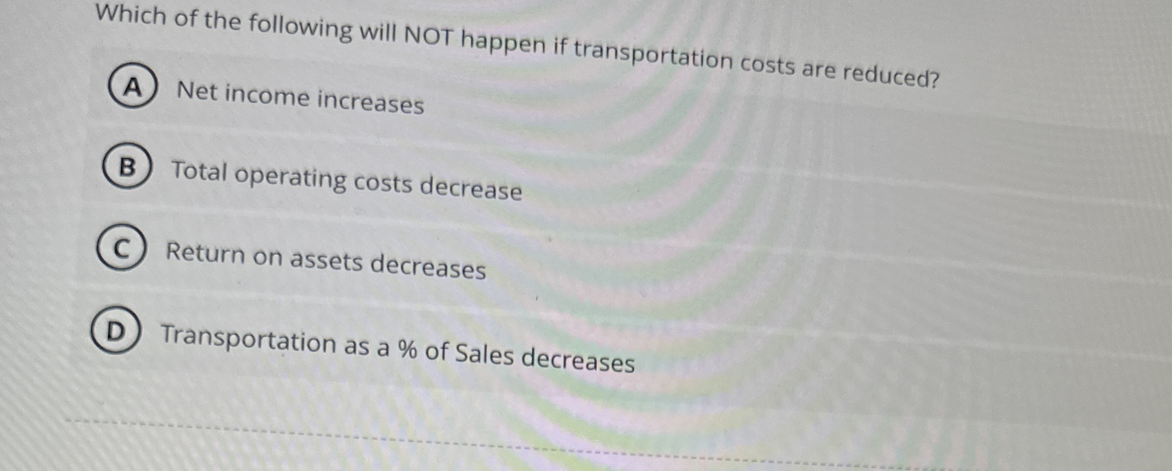 Solved Which of the following will NOT happen if | Chegg.com