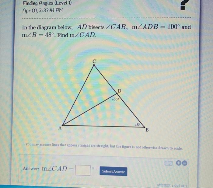 Solved Finding Angles (Level 1) Apr 01, 23741 PM In the