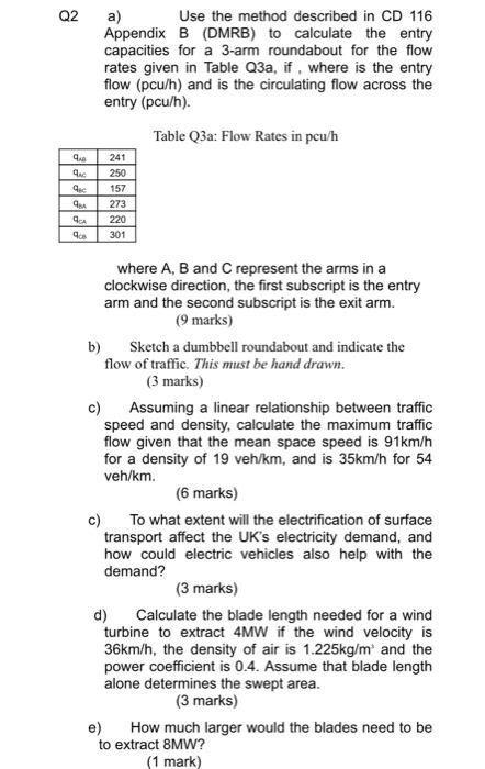 Solved Q2 a) Use the method described in CD 116 Appendix B | Chegg.com