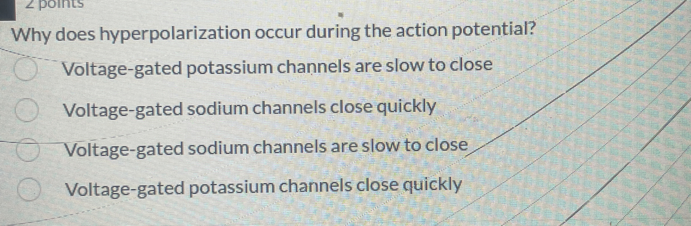 Solved Why does hyperpolarization occur during the action | Chegg.com