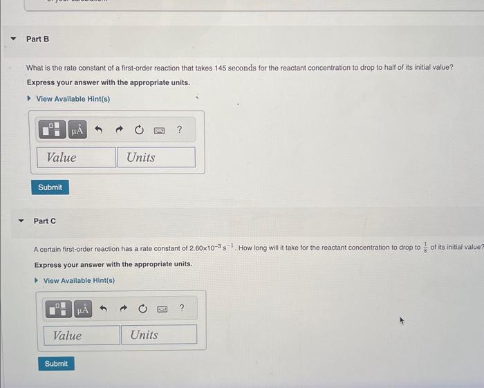 Solved Halflife equation for firstorder reactions