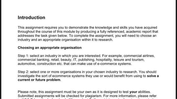 Solved Introduction This assignment requires you to | Chegg.com