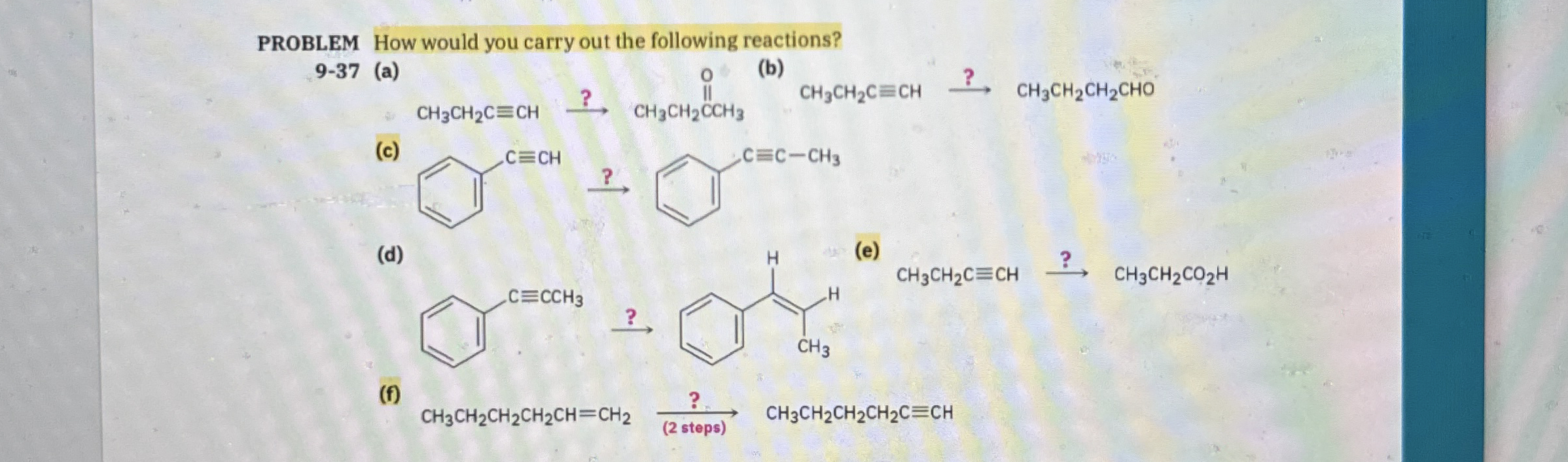 Solved PROBLEM How would you carry out the following | Chegg.com