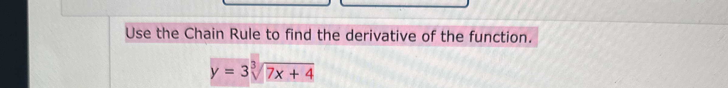 Use the Chain Rule to find the derivative of the | Chegg.com