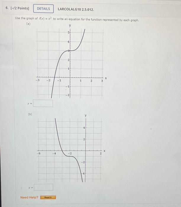 Solved Find An Equation For Both Of The Graphs. A And B | Chegg.com