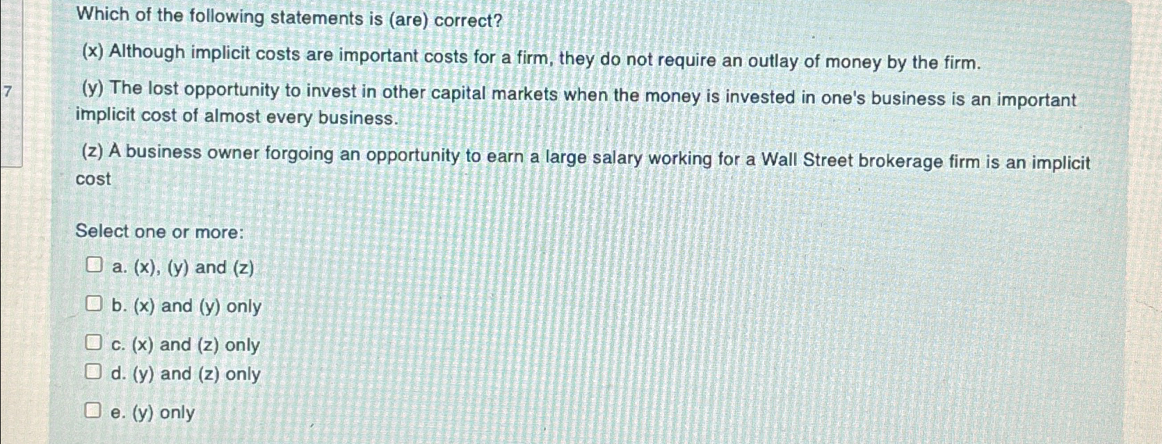 Solved Which of the following statements is (are) | Chegg.com