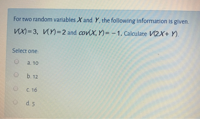 Solved Let X be a random variable with mean 1 and variance | Chegg.com