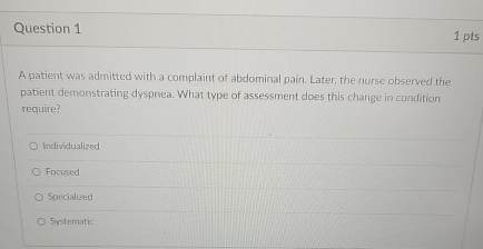 Solved Question 11 ﻿ptsA patient was admitted with a | Chegg.com