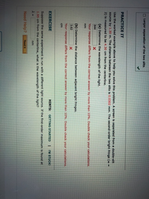 Light Measurement Problem Example Solved EXAMPLE 24.1 Measuring the Wavelength of a Light | Chegg.com