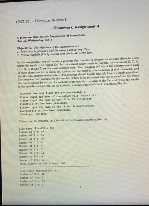 Solved CSCI 201 - Computer Science 1 Homework Assignment 4 A | Chegg.com