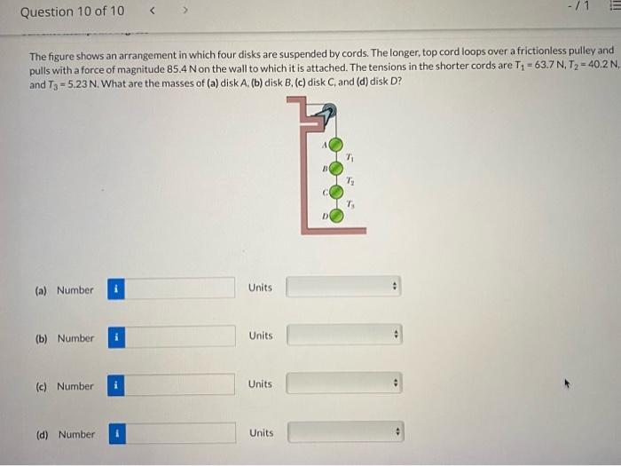 Solved The figure shows an arrangement in which four disks | Chegg.com