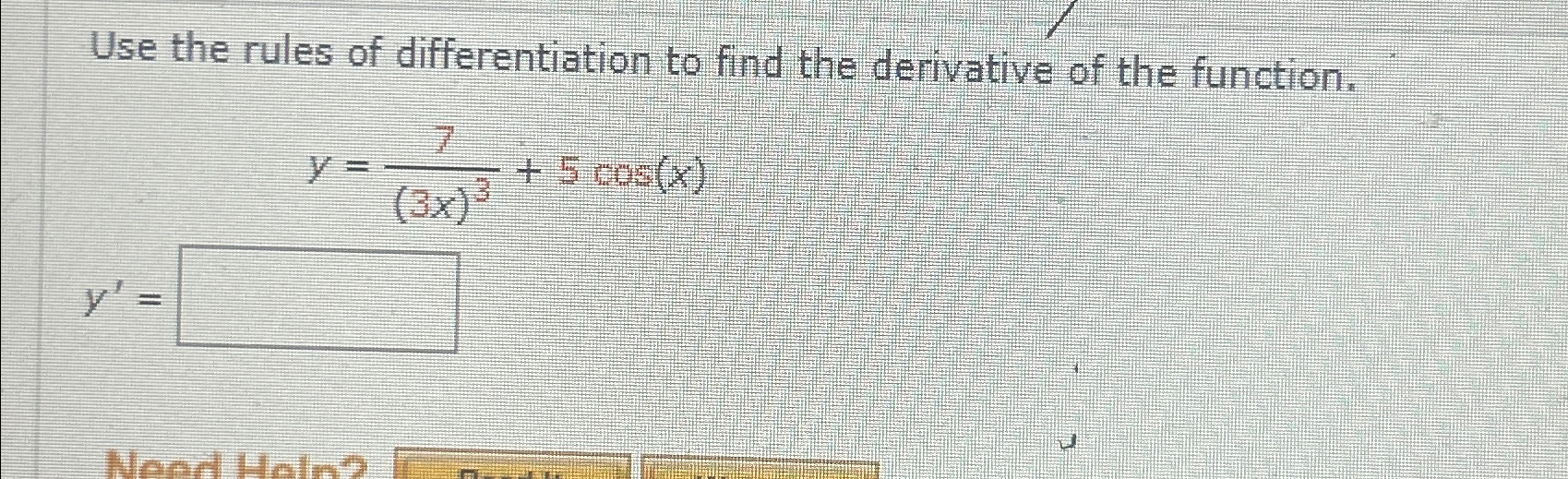 Solved Use the rules of differentiation to find the | Chegg.com