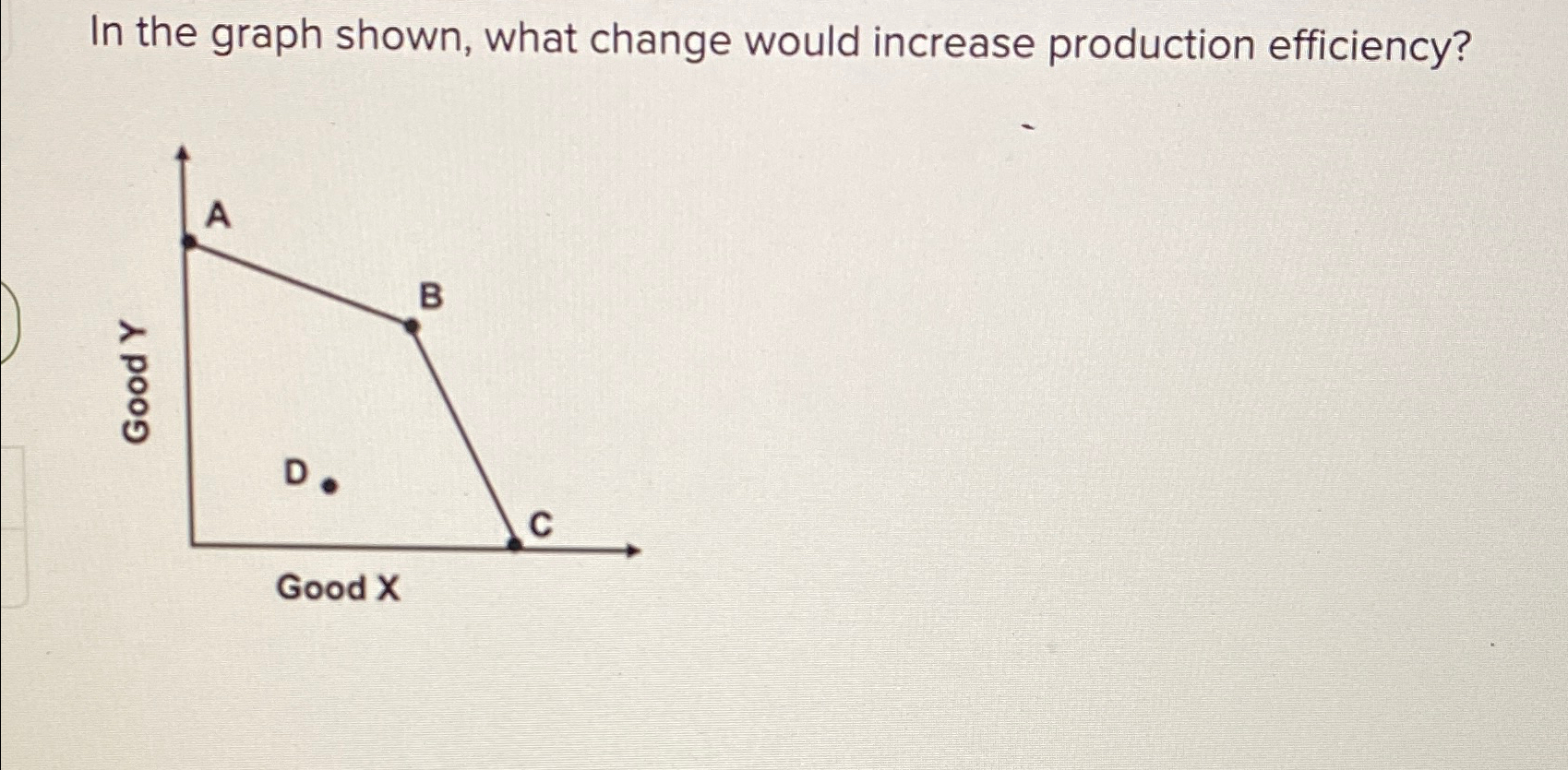Solved In the graph shown, what change would increase | Chegg.com