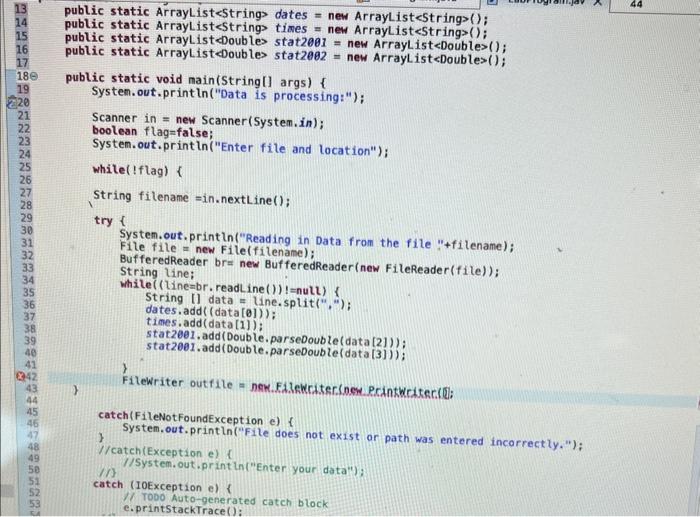 Solved //JAVA// my input of a file looks like this but the | Chegg.com