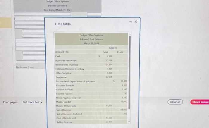 Solved FClok the icon to viea the adjusted vial balance ? | Chegg.com