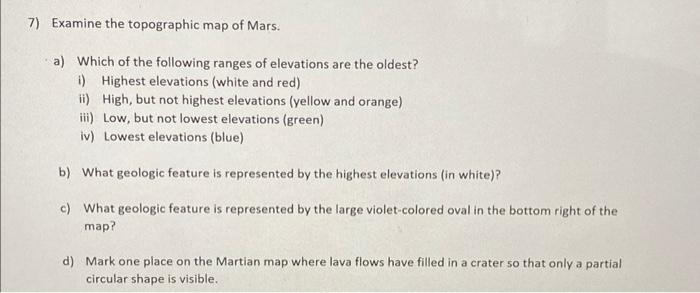 Solved A topographic map uses color coding to indicate the | Chegg.com