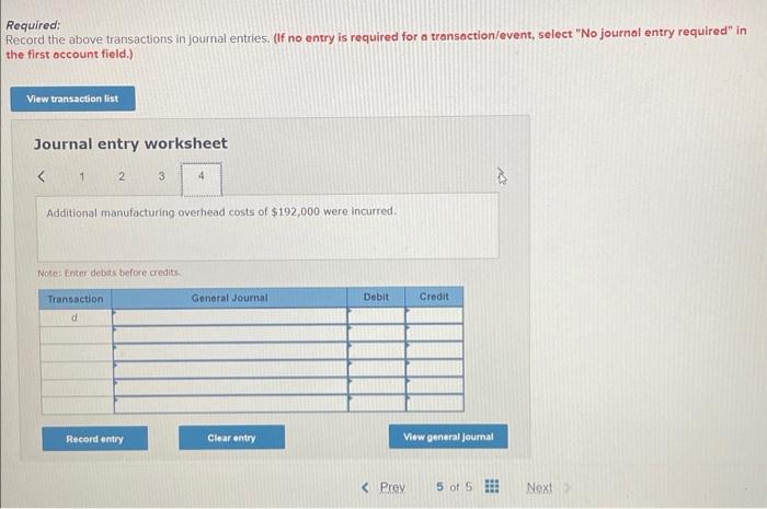 Solved Required: Record the above transactions in journal | Chegg.com