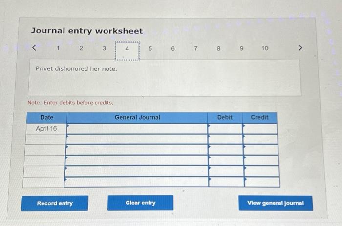 Solved Journal entry worksheetJournal entry worksheet 6789 | Chegg.com