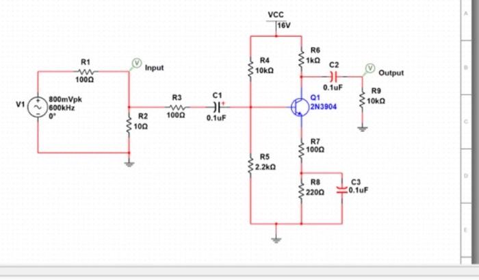 Solved CE is C3 in the Multisim Circuit. Replace it with a | Chegg.com