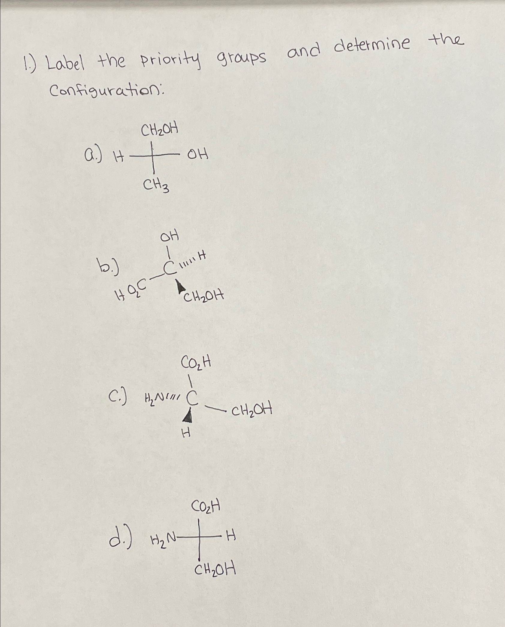 Solved 1.) ﻿Label the priority groups and determine the