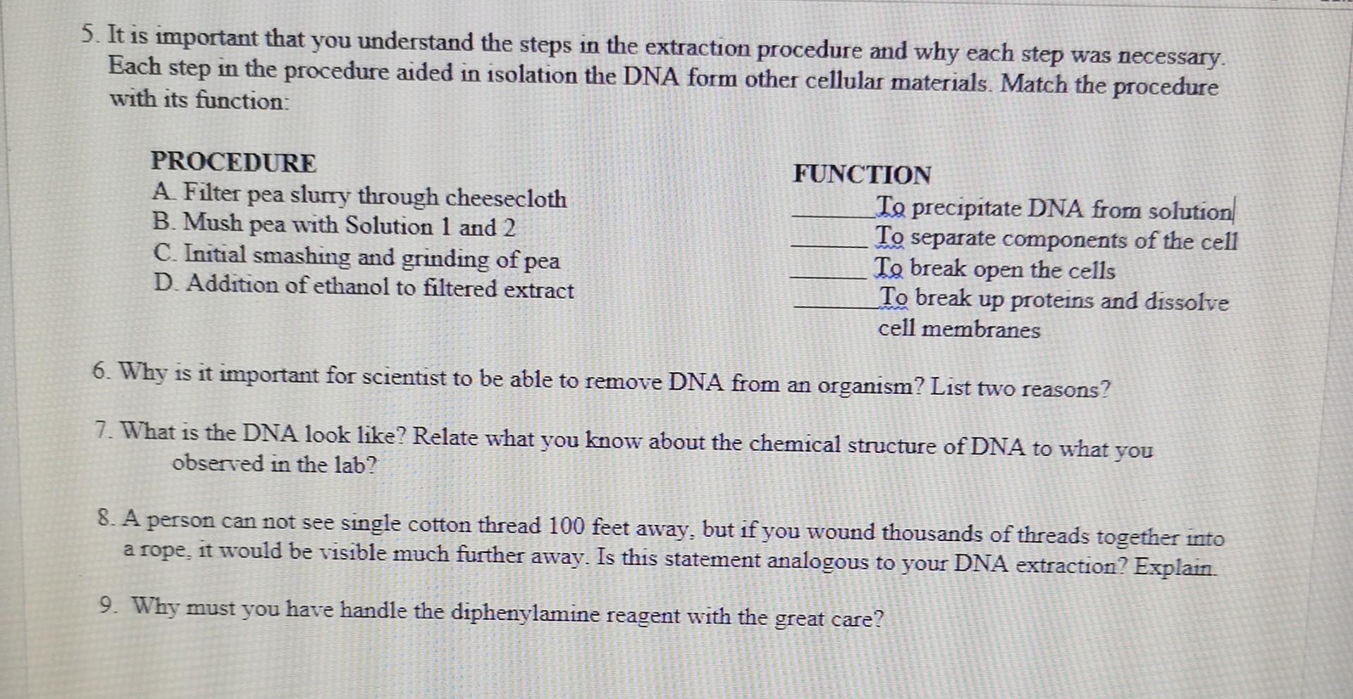 Solved 5. It is important that you understand the steps in | Chegg.com