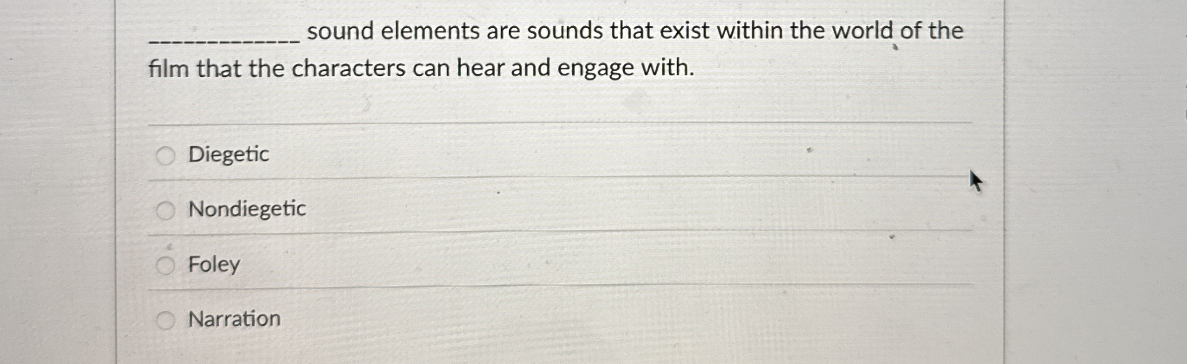 Solved , ﻿sound elements are sounds that exist within the | Chegg.com